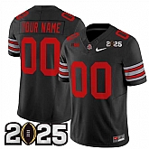 Men's Ohio State Buckeyes Active Player Custom Black 2025 CFP Final Patch F.U.S.E. Vapor Limited Stitched Football Jersey,baseball caps,new era cap wholesale,wholesale hats